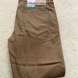 Weatherproof Vintage Tan Stretch Canvas Pants